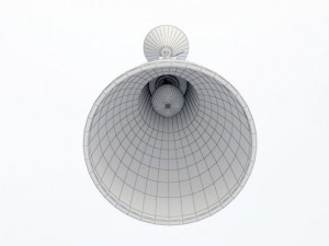 pendant lamp original btc stirrup pendant size 2 3D Модель