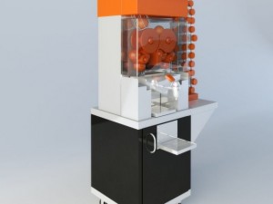 orange freestanding juicer machine Modelo 3D