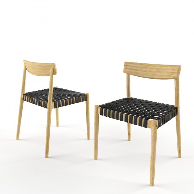 wooden chair sl0612 Model 3D .c4d .max .obj .3ds .fbx .stl .blend 