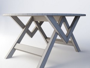 low table for presentation Modelo 3D