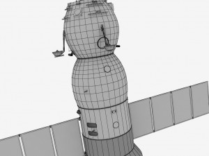 spaceship progress soyuz Modello 3D