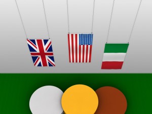 sport podium metal flags 3D 모델