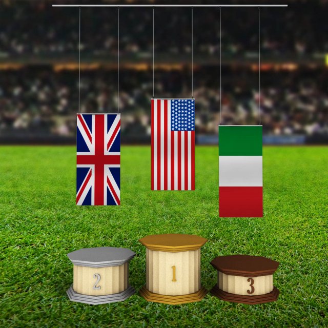 old greece sport podium 3D Model .c4d .max .obj .3ds .fbx .stl .blend 