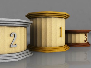 old greece sport podium 3D Model