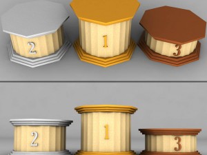 old greece sport podium 3D Model