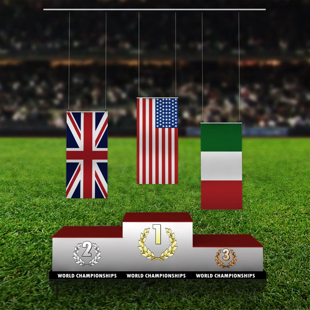 sport podium normal flag 3D Model .c4d .max .obj .3ds .fbx .stl .blend 