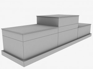 sport podium normal flag 3D मॉडल