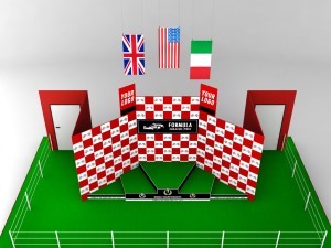 formula one sport podium Modelo 3D