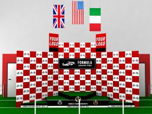formula one sport podium Modelo 3D