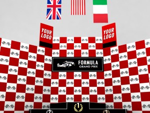 formula one sport podium Modelo 3D