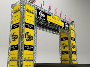 wrc motor sport podium 3D Model
