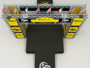wrc motor sport podium 3D Model