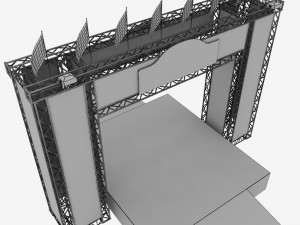 wrc motor sport podium 3D Model