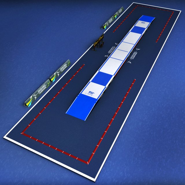 fencing piste arena 3D-Modell .c4d .max .obj .3ds .fbx .stl .blend 