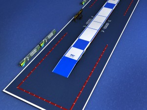 fencing piste arena 3Dモデル