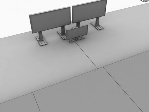 fencing piste arena 3D-Modell