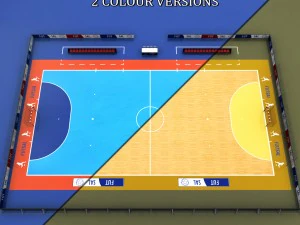 풋살 코트 경기장 3D 모델