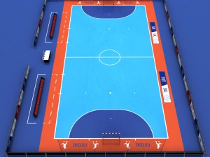 futsal court arena Modèle 3D