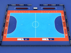 futsal court arena Modèle 3D