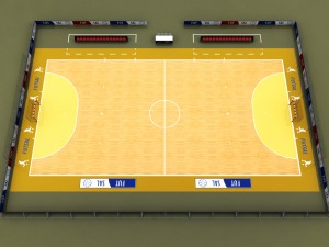 futsal court arena Modèle 3D
