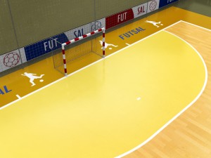 futsal court arena Modèle 3D