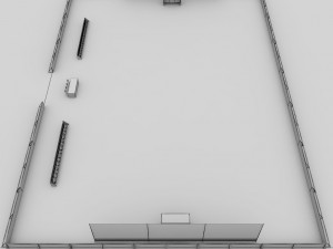 futsal court arena Modèle 3D