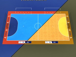 futsal court arena low poly 3D Модель