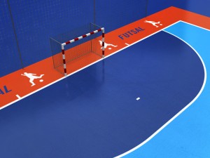futsal court arena low poly 3D Model