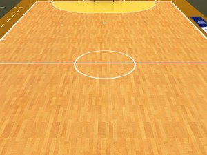 futsal court arena low poly 3D Model