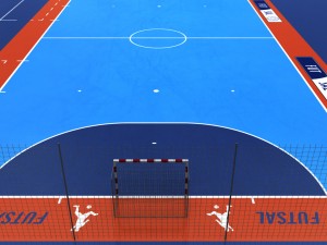 futsal court arena low poly 3D Model