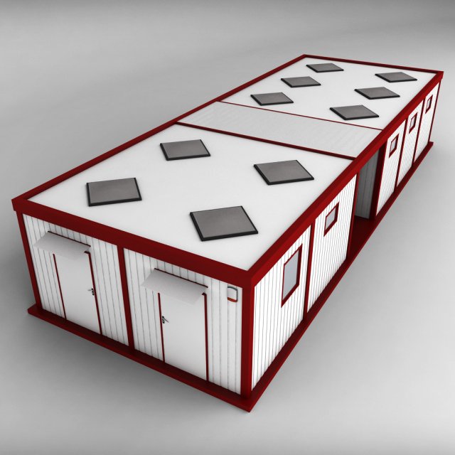 container double shipping house 3D Model .c4d .max .obj .3ds .fbx .stl .blend