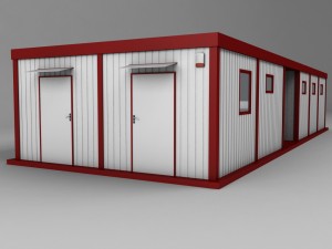 container double shipping house 3D Model