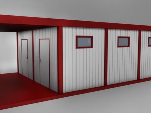 container double shipping house 3D Model