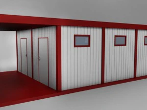 container double shipping house 3D Model