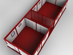 container double shipping house 3D Model