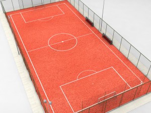 football soccer stadium field 3D Model