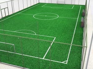 football soccer stadium field 3D Model