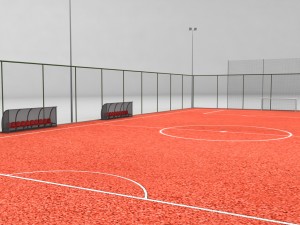 football soccer stadium field 3D Model