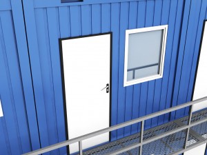 container shipping house double floor Model 3D