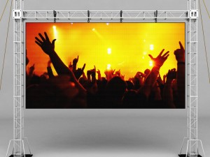telebim scaffolding led screen high 3D-Modell