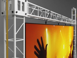 telebim scaffolding led screen high 3D-Modell