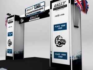 wrc motor sport podium 02 Modèle 3D