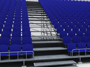 stadium tribune scaffolding large 3D Model