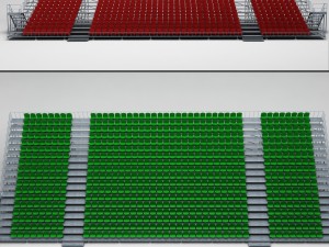 stadium tribune scaffolding large 3D 模型