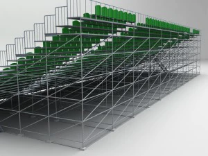 stadium tribune scaffolding large 3D Model