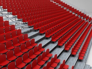 stadium tribune scaffolding large 3D 模型