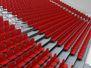 stadium tribune scaffolding large 3D Model