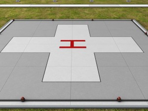 helipad square ground 3D 모델