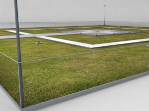 helipad square ground 3D 모델