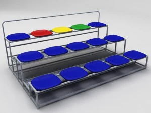 stadium seating tribune small 3D Model